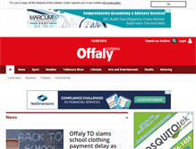 Tablet Screenshot of offalyexpress.ie